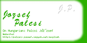 jozsef palcsi business card